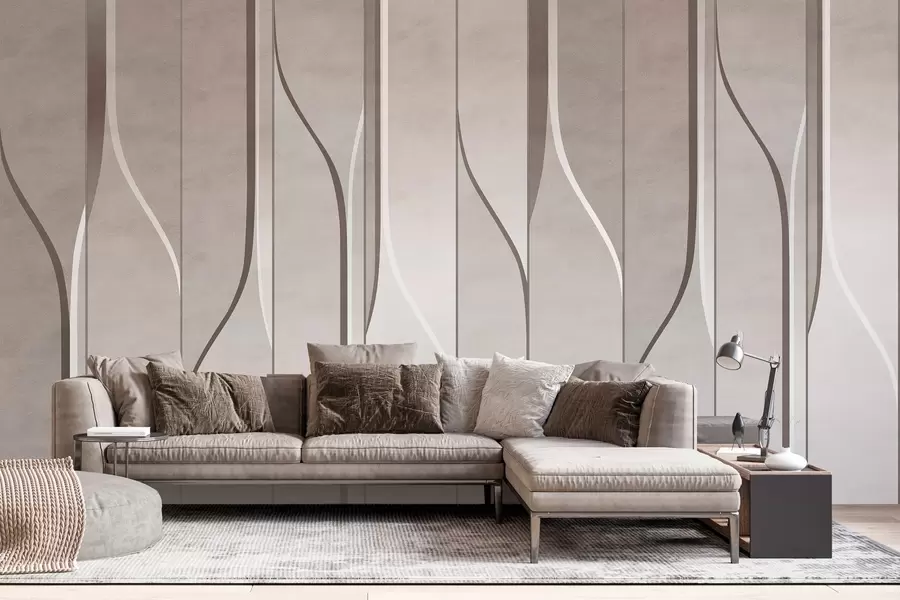 fotószőnyeg bézs színű falpanelek utánzata w04169