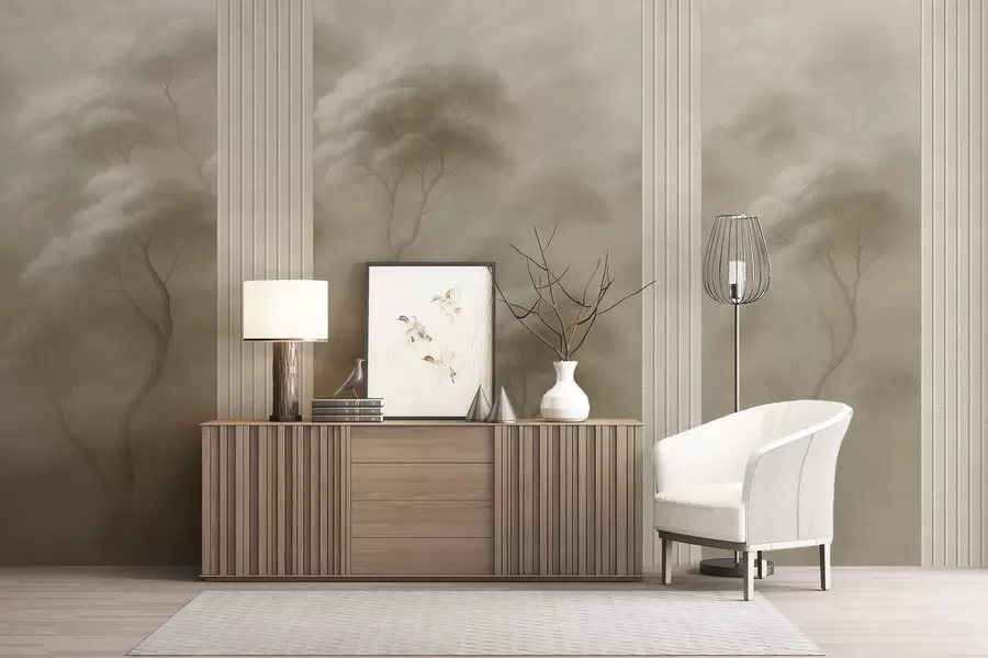 fotószőnyeg Az erdő találkozik a panel művészettel w04187v1