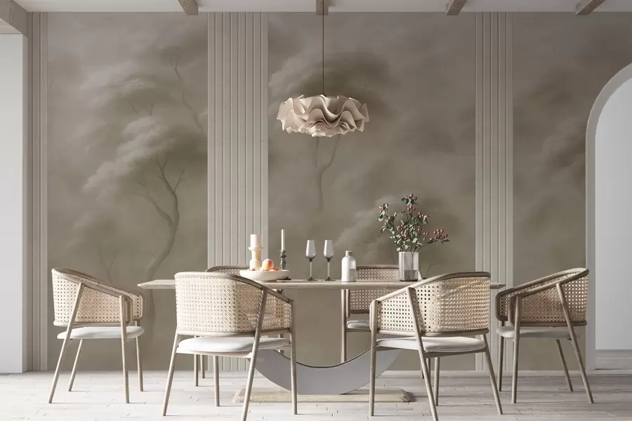 fotószőnyeg Az erdő találkozik a panel művészettel w04187v1