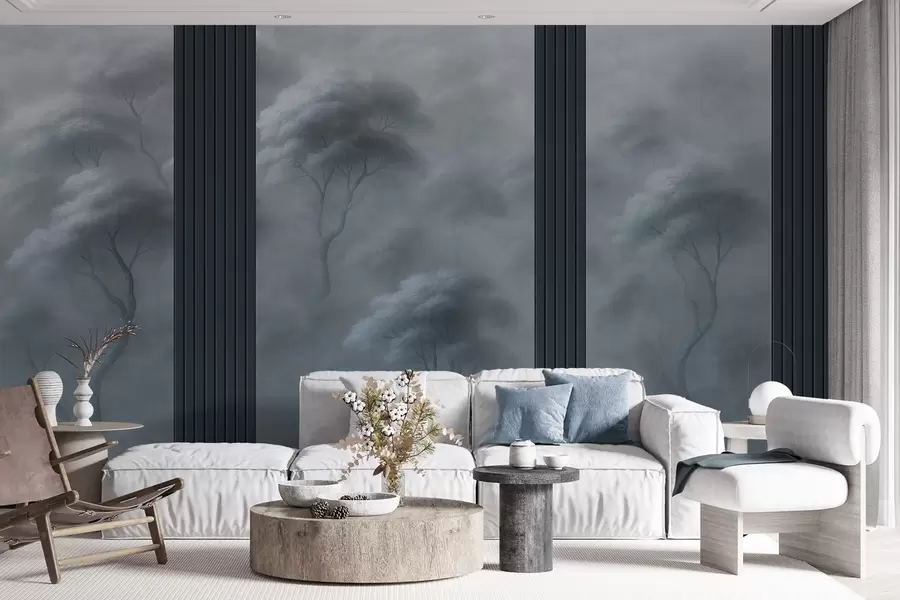 fotószőnyeg Az erdő találkozik a panel művészettel w04187v2