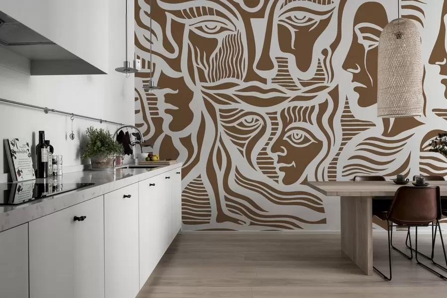 fotószőnyeg Absztrakt anatómia w04191v1