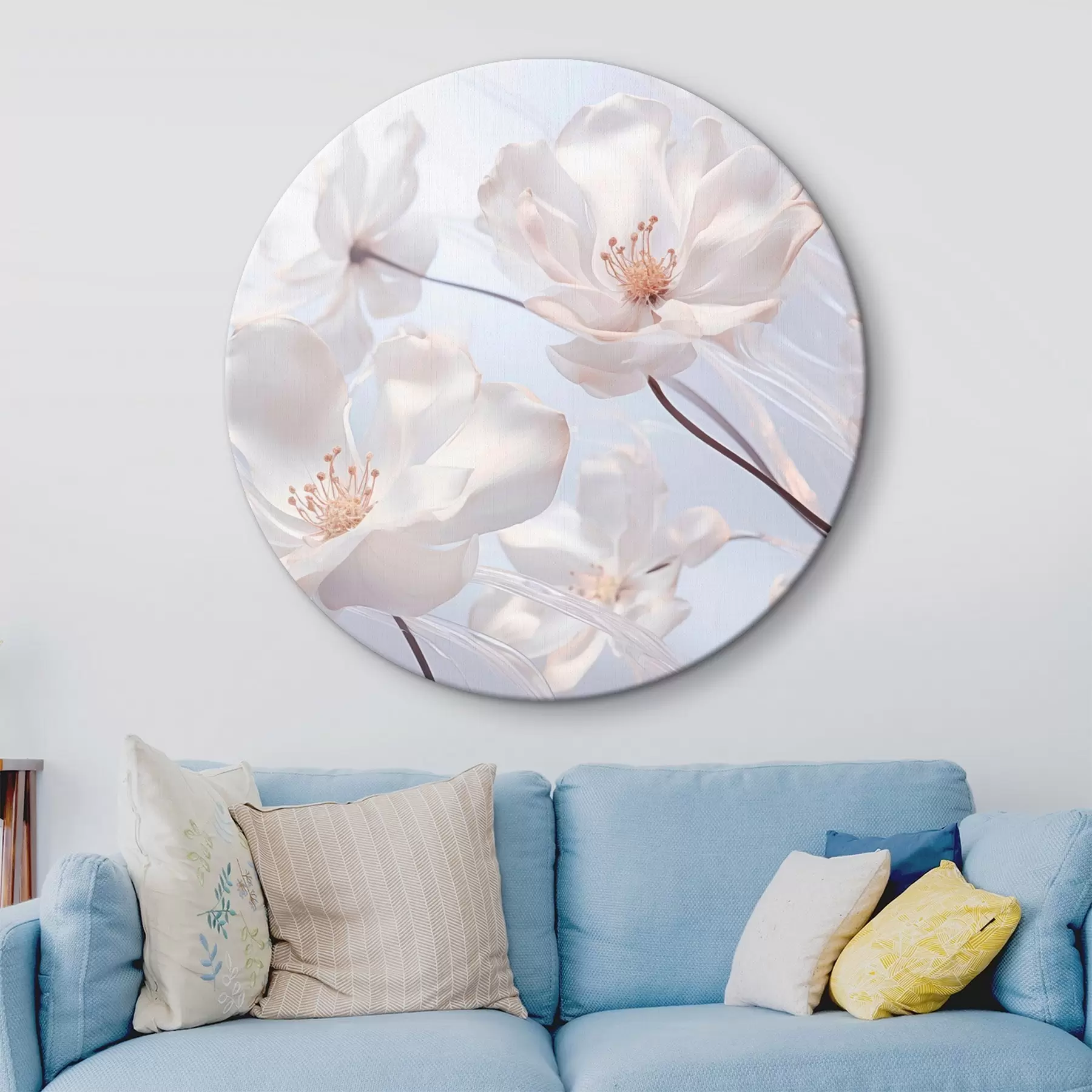Fotótapéta Fehér virágok áttetsző szirmokkal, lágy világoskék háttérrel, elegáns, romantikus, finom, álmodozó r44931 - Uwalls.hu fotótapéta Fehér virágok áttetsző szirmokkal, lágy világoskék háttérrel, elegáns, romantikus, finom, álmodozó r44931
