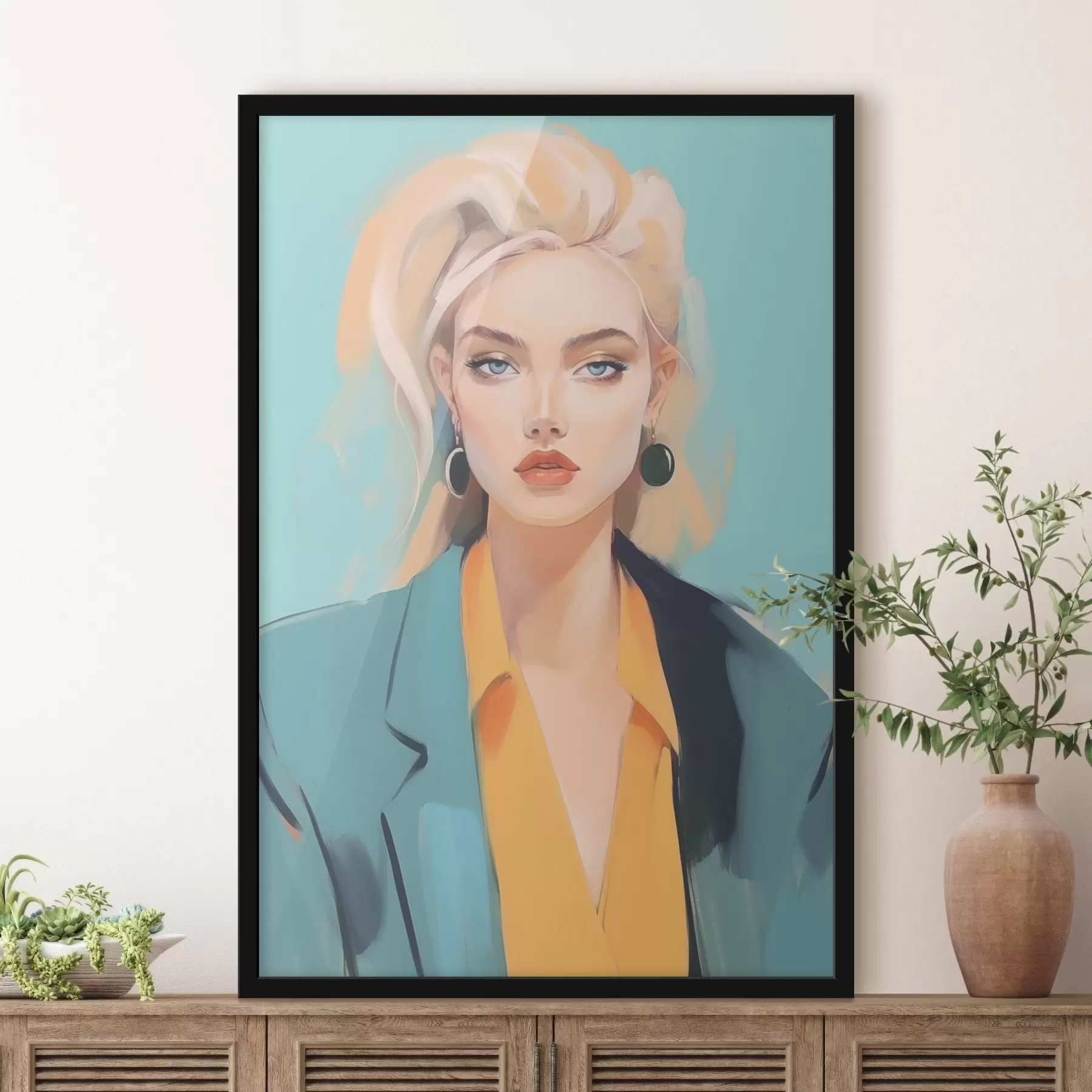 fotószőnyeg Egy nő portréja f45072