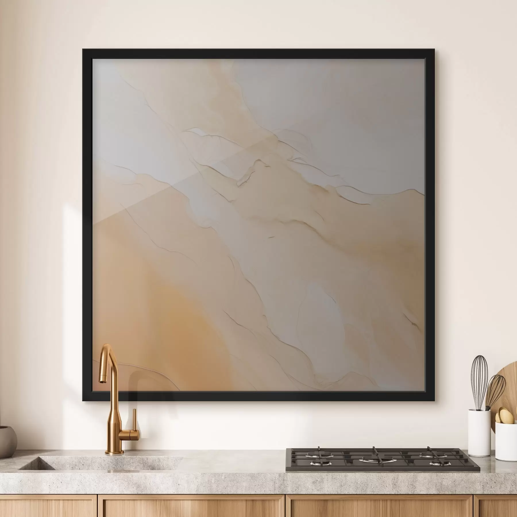 fotószőnyeg absztrakt, folyékony, bézs, narancs, márvány textúra, lágy keverék, organikus formák, sima, sima f45105