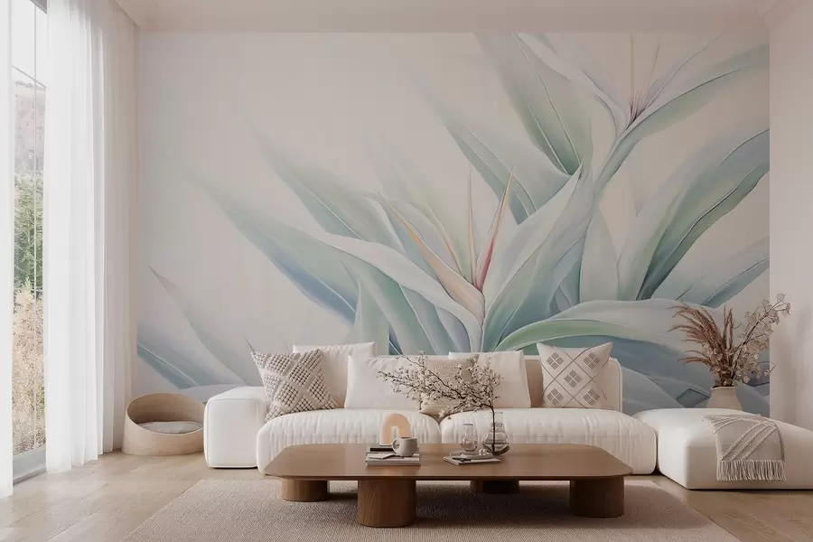 fotószőnyeg Strelitzia lombozat w04264