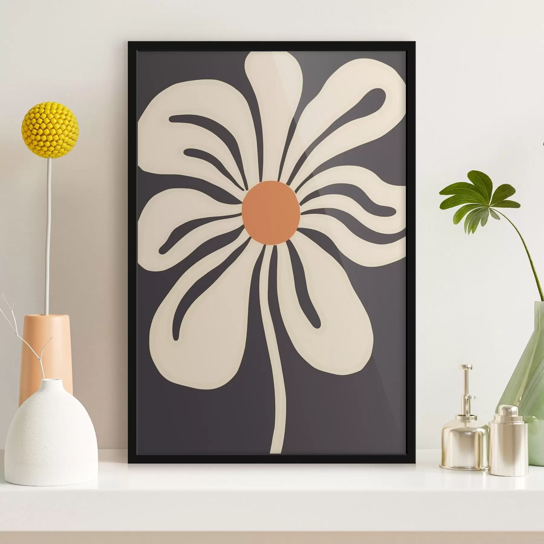 fotószőnyeg Stilizált virág f45150