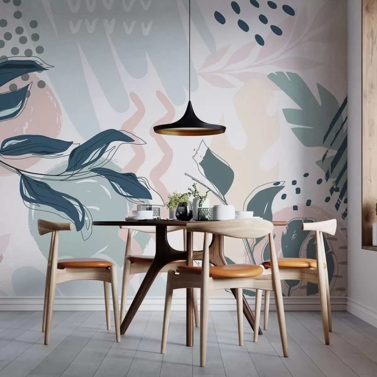 fotószőnyeg Absztrakt levelek w04281v1