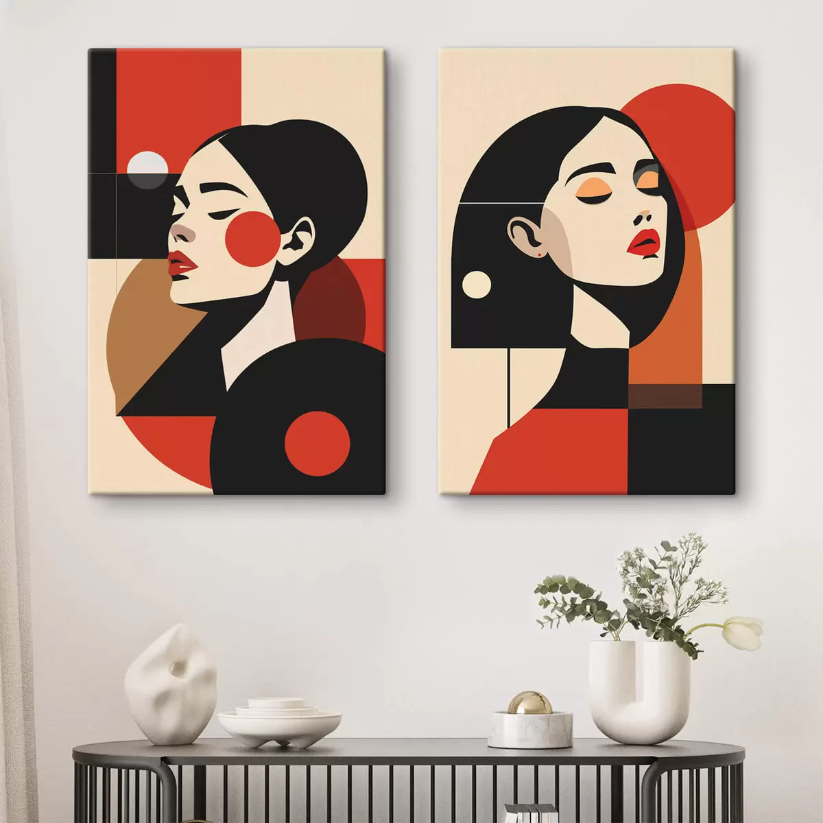 fotótapéta Női portrék a Bauhaus stílusban m00516
