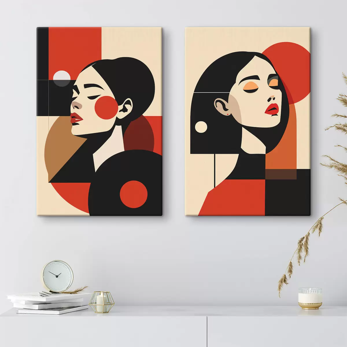 fotótapéta Női portrék a Bauhaus stílusban m00516
