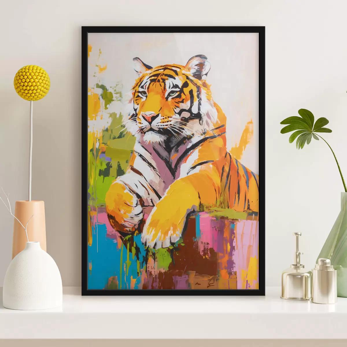 Plakát a sziklán Tigris f45070