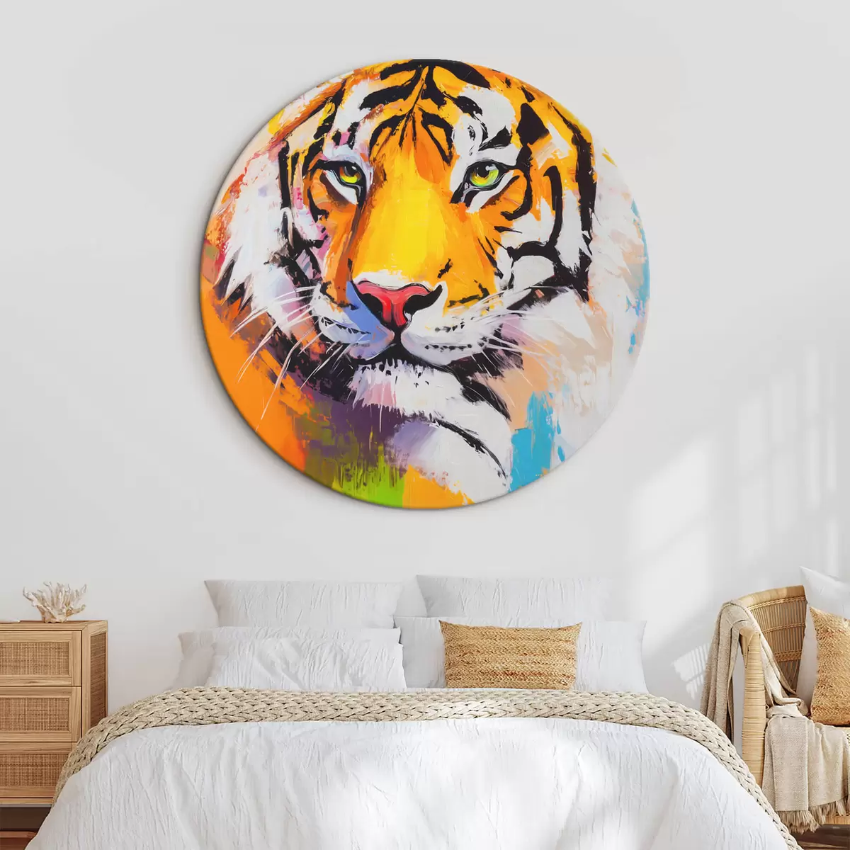 Kerek festmények Egy tigris portréja r45069