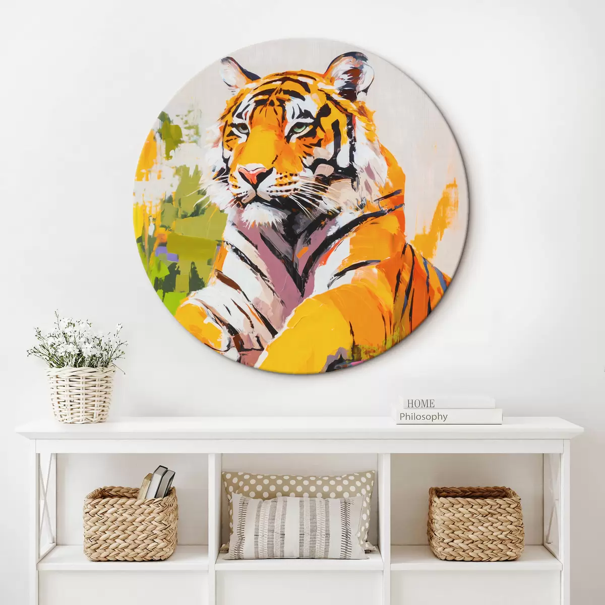 Kerek festmények Tigris r45070