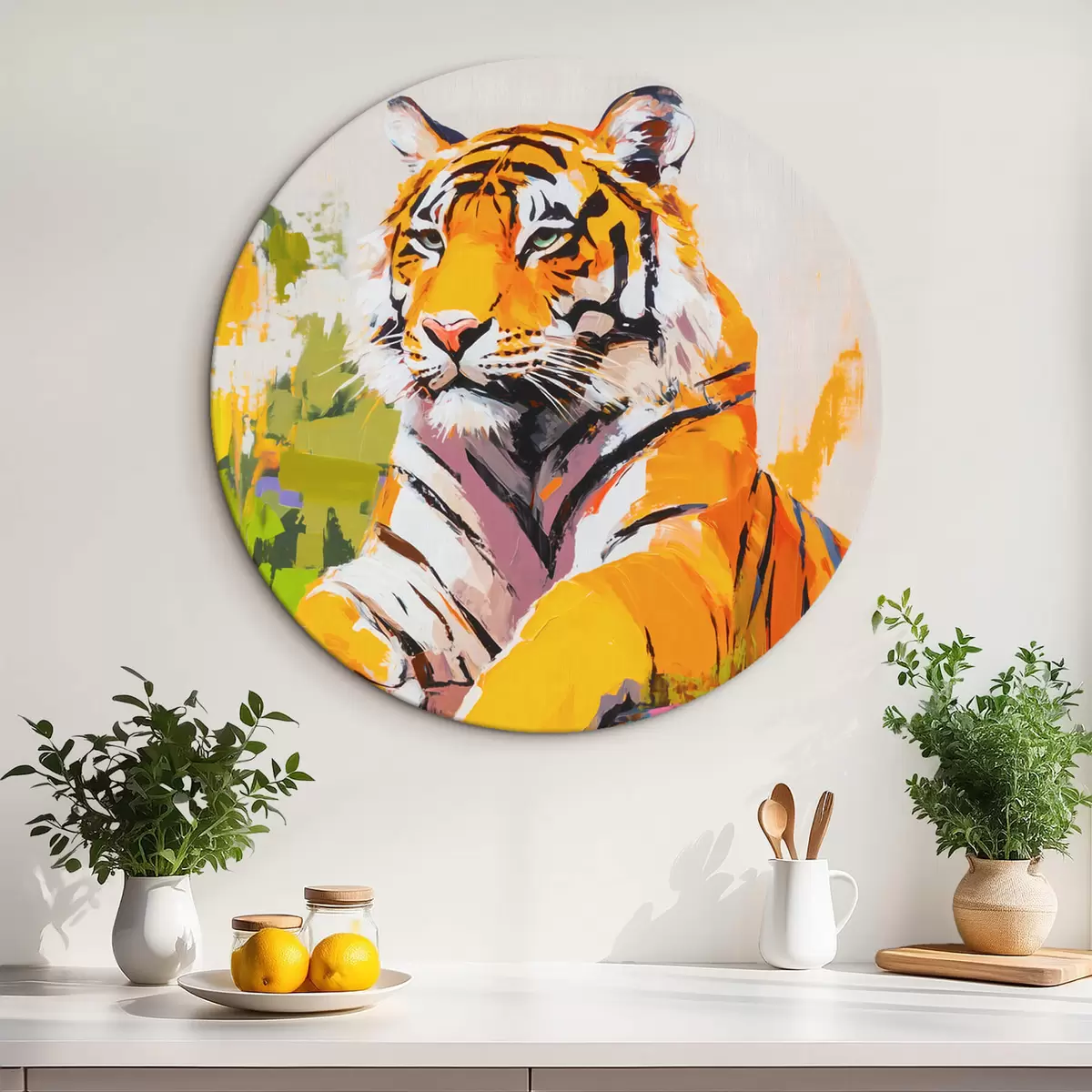Kerek festmények Tigris r45070
