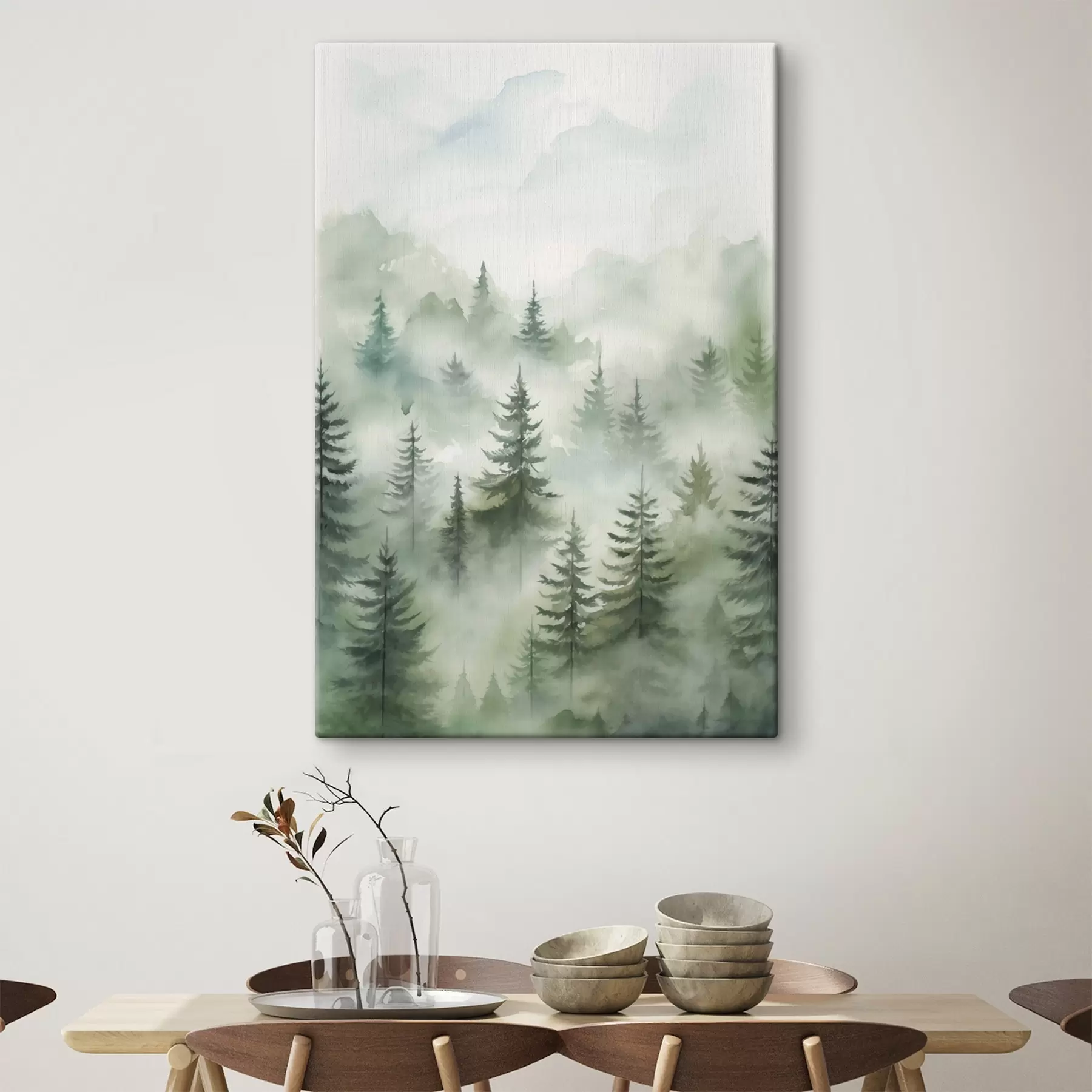 fotótapéta Erdő a ködben s45207