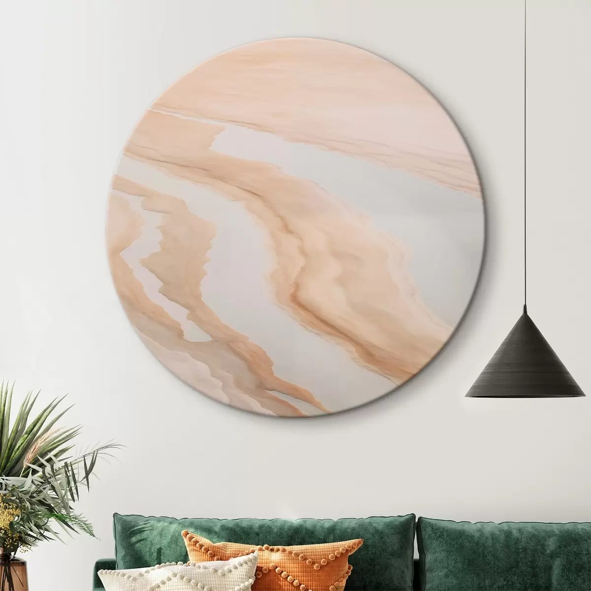 Kerek festmények Minimalista tájkép r45206