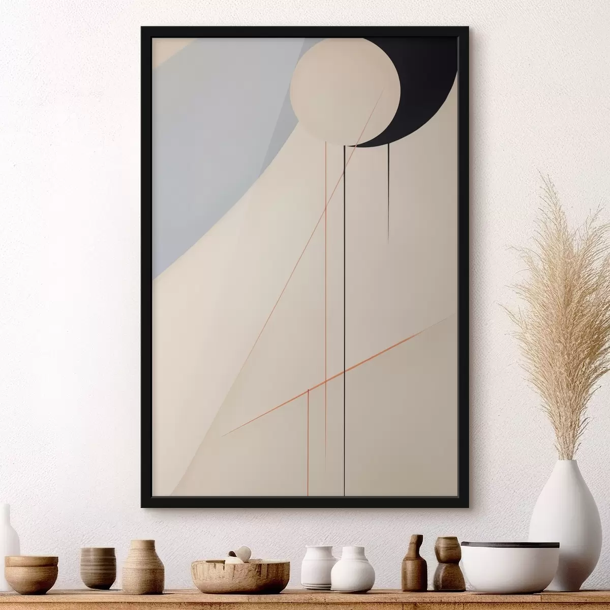 Plakát a sziklán Geometrikus minimalista absztrakció f45212