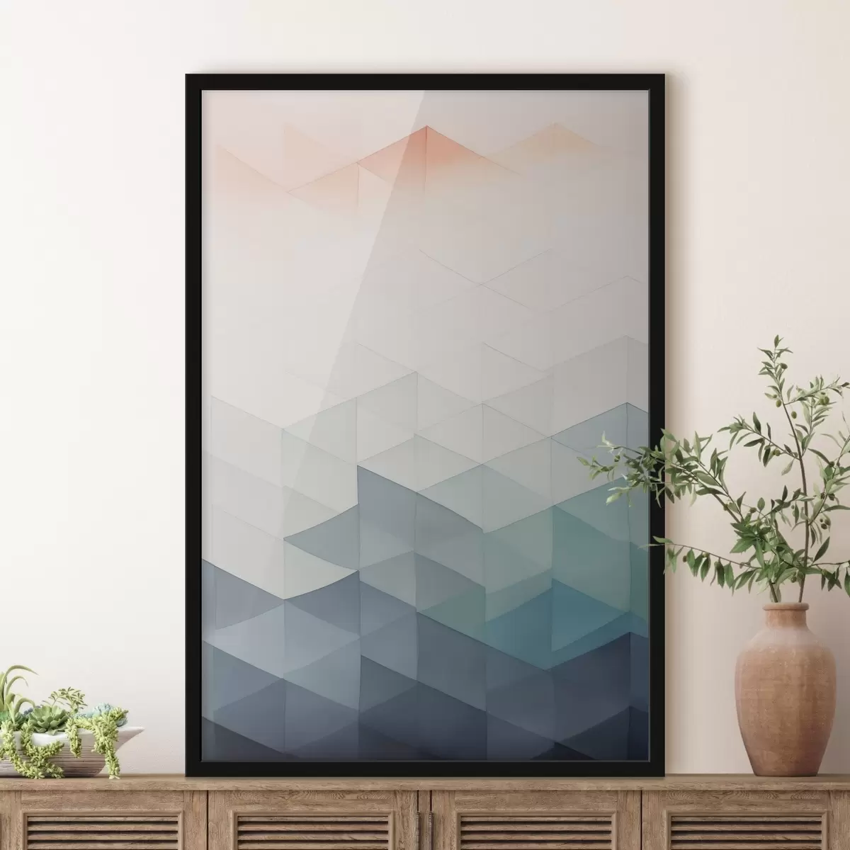 Plakát a sziklán Modern geometriai absztrakció f45214