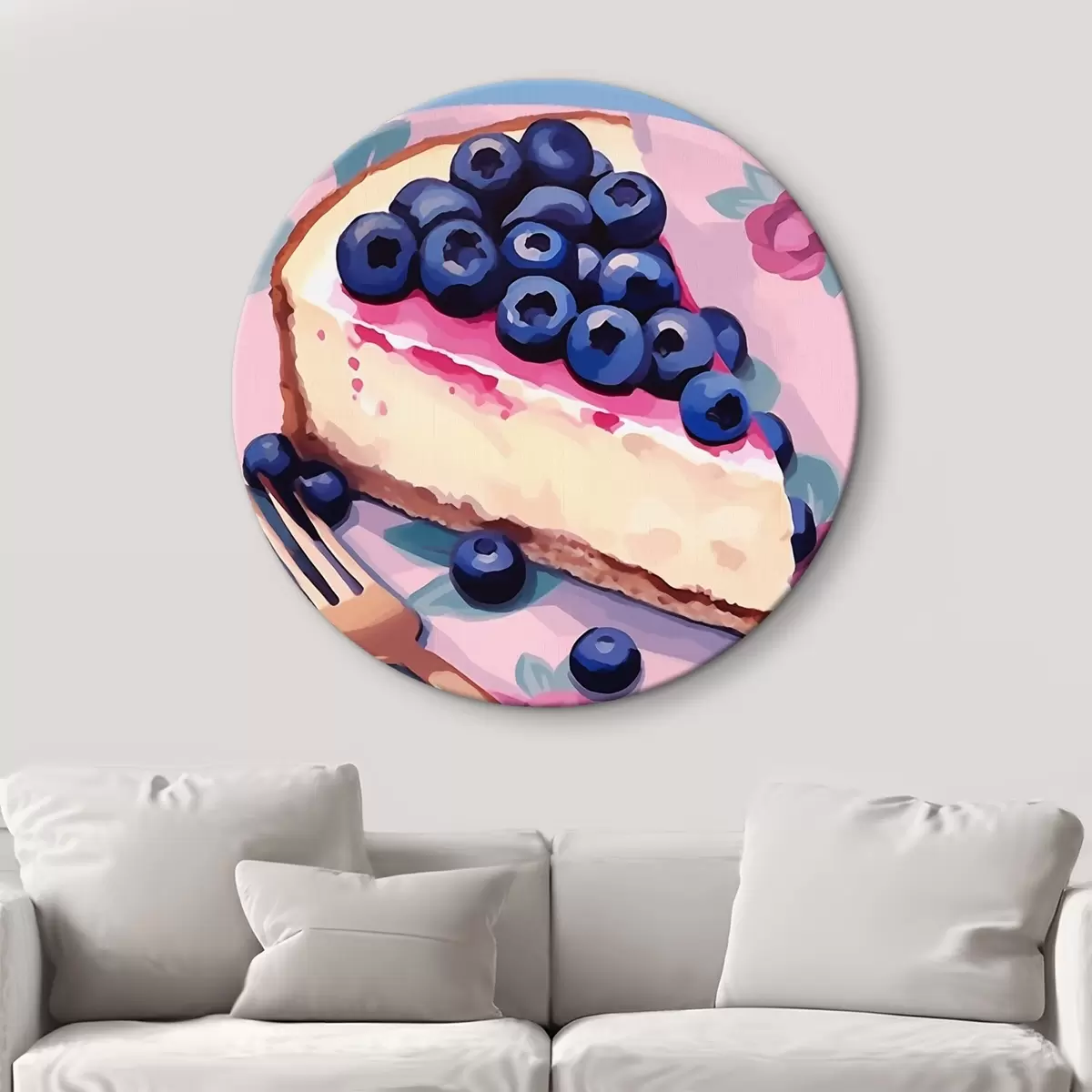 Kerek festmények Áfonyás sajttorta r45228