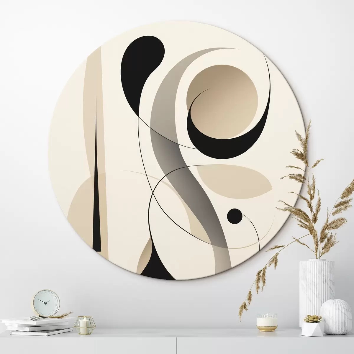 Kerek festmények Minimalista geometriai kompozíció r45198