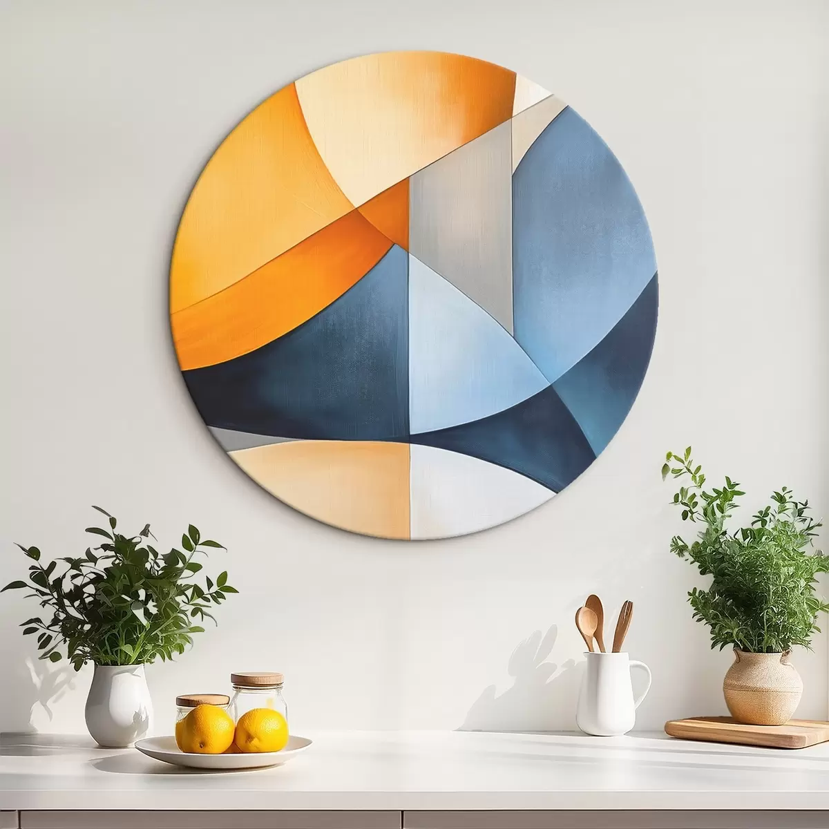 Kerek festmények Absztrakció geometriai alakzatokkal r45202