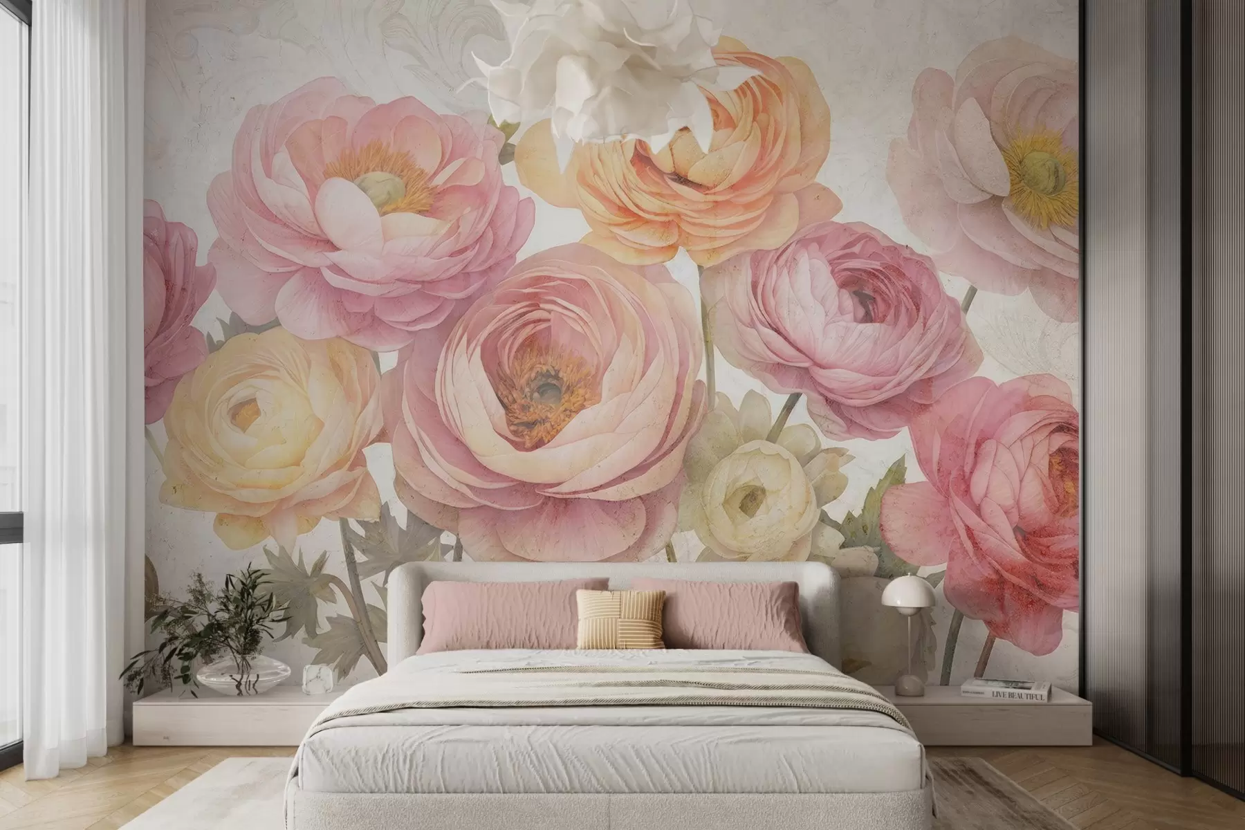 fotószőnyeg Vintage csokor ranunculus w04326