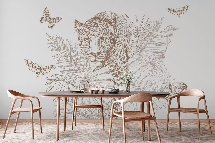 fotószőnyeg Leopárd w04358v1