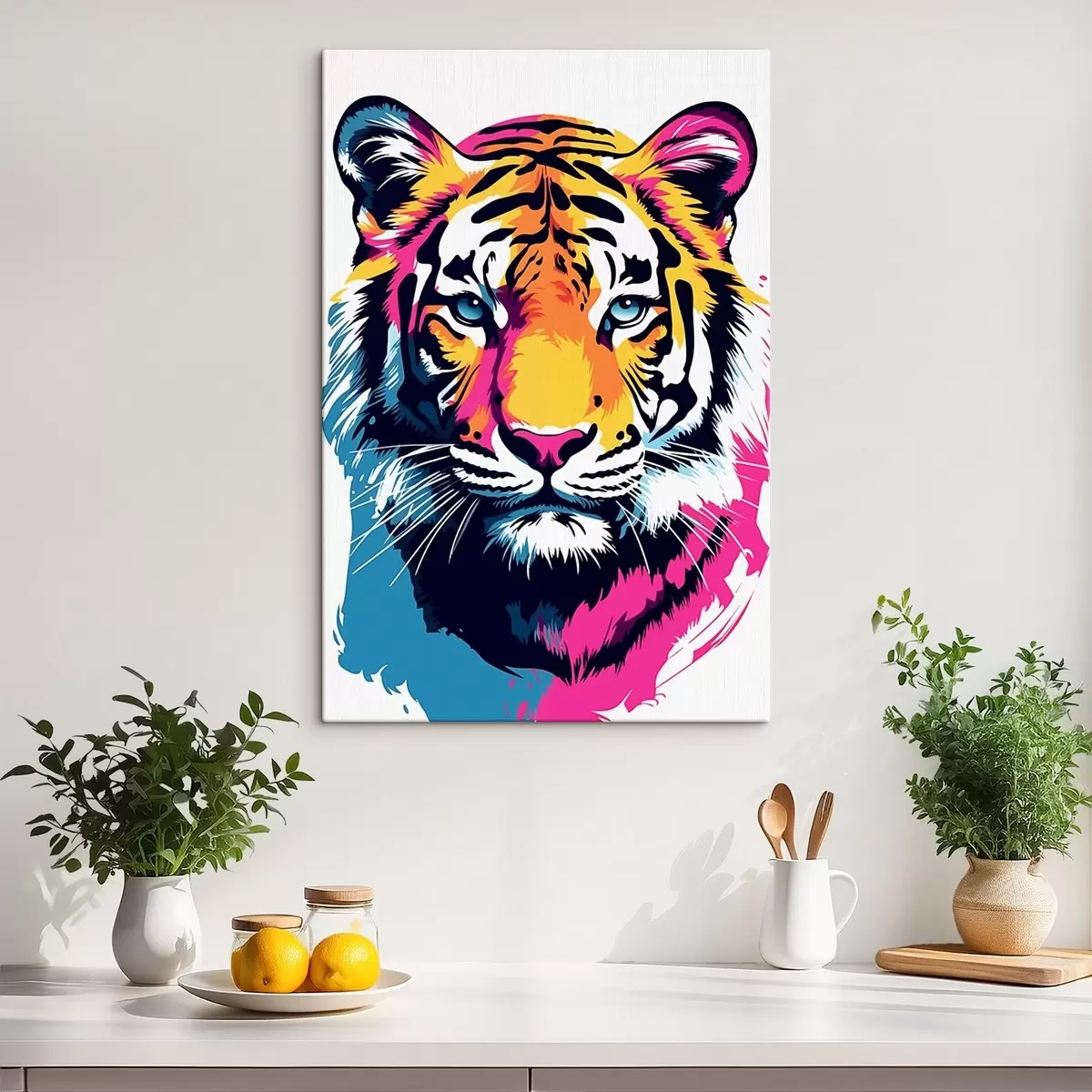 fotótapéta Neon tigris s45278