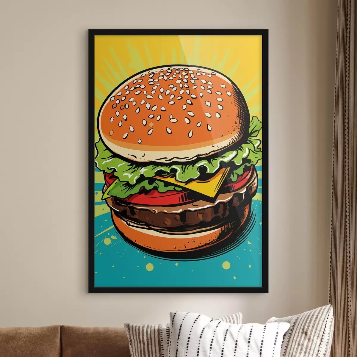 Plakát a sziklán Burger f45277