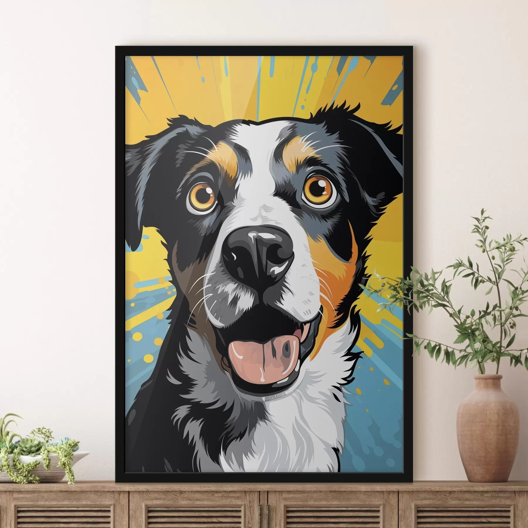 fotószőnyeg Boldog kutya Pop Art f45279