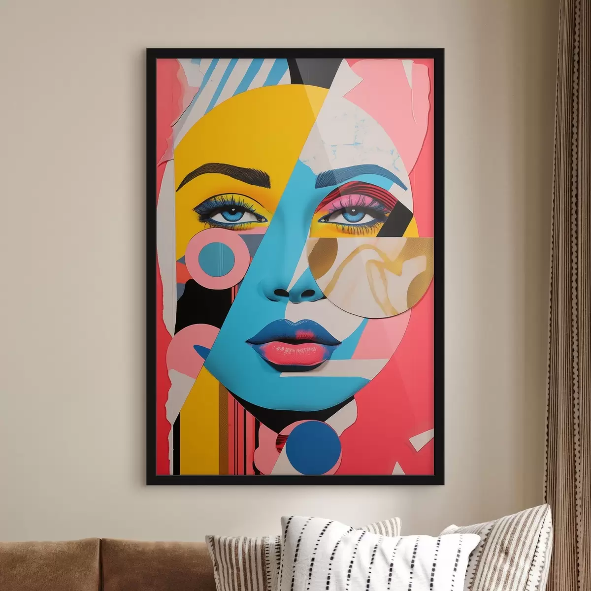 Plakát a sziklán Puzzle Face f45285