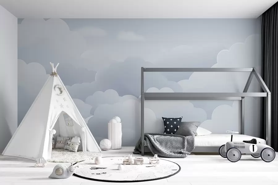 fotószőnyeg Felhők minimalista stílusban w04334