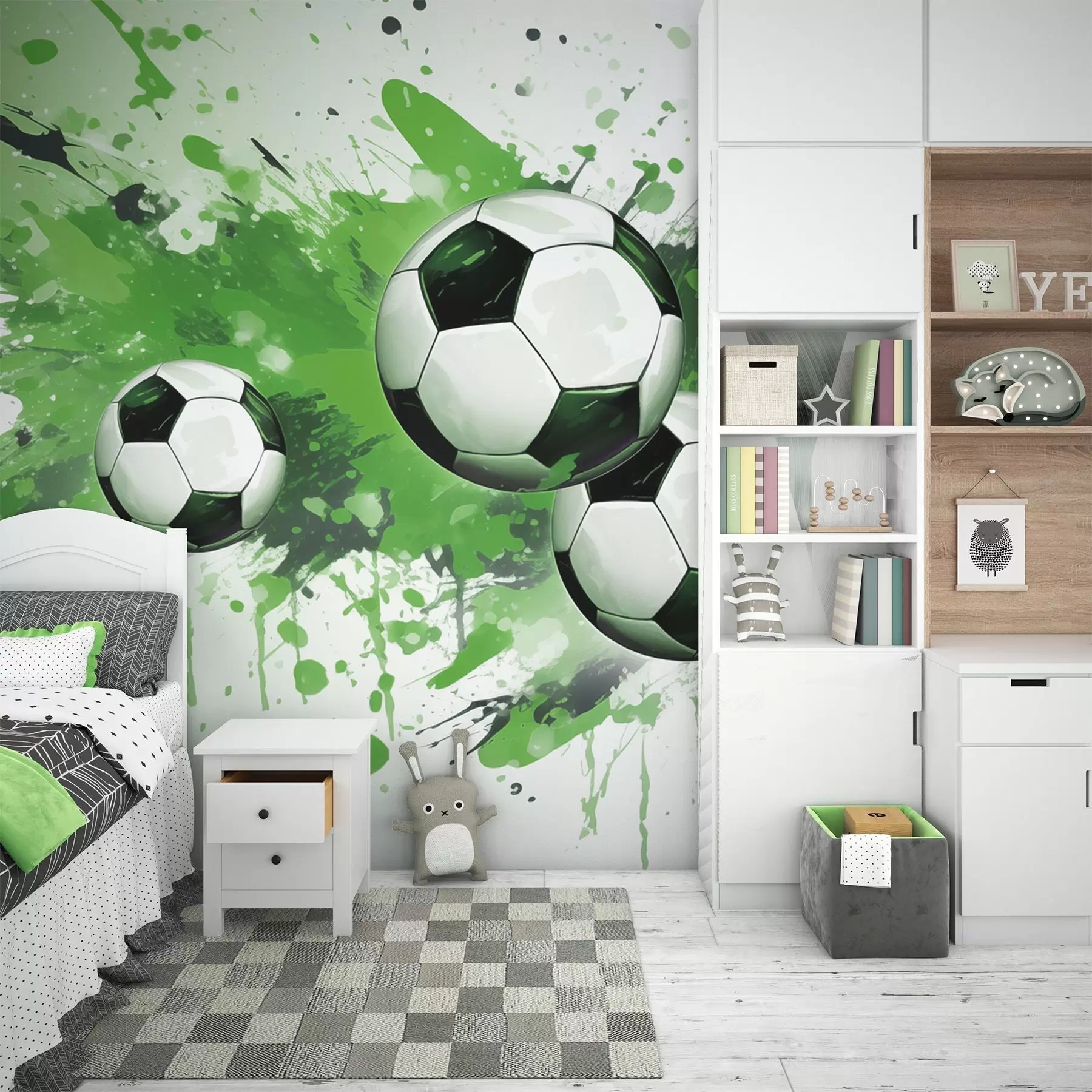 fotószőnyeg Focilabdák w04373v1