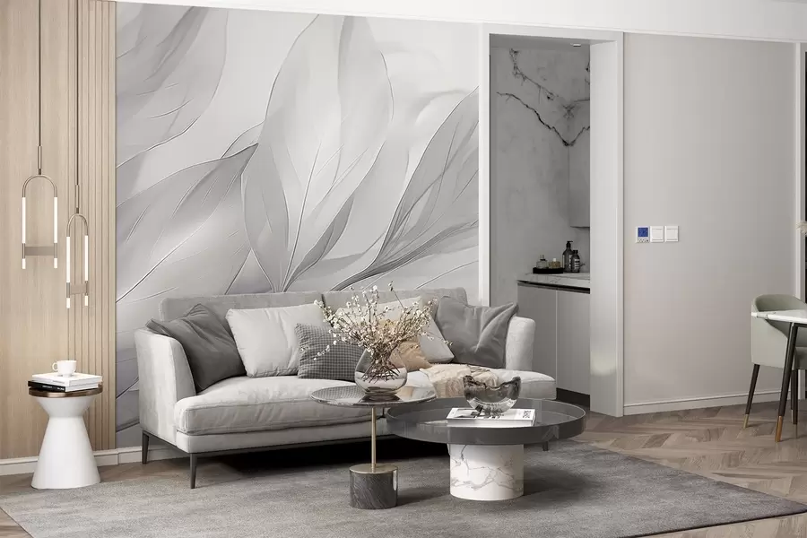 fotószőnyeg Átlátszó levelek w04376