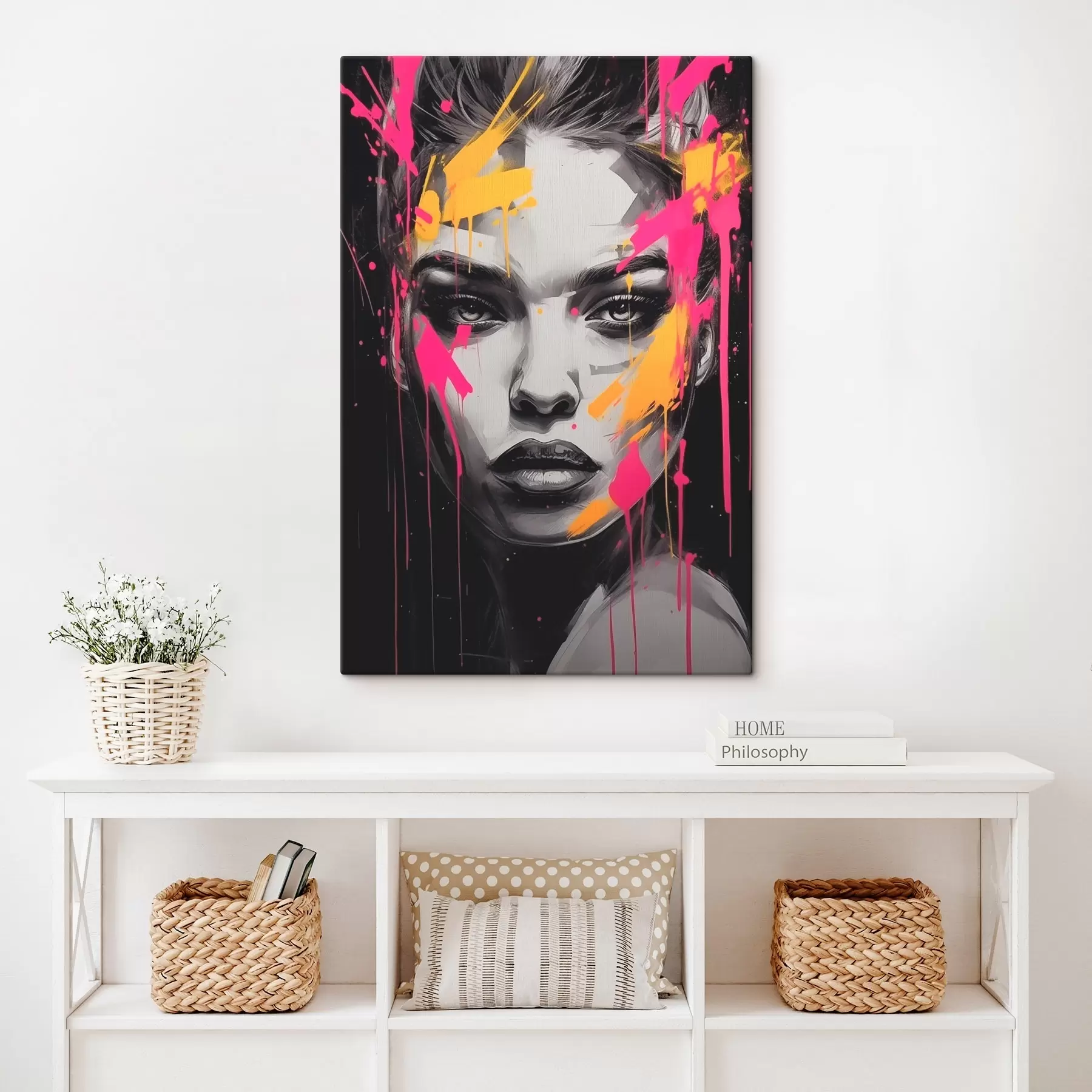 fotótapéta Fekete-fehér női portré s45319