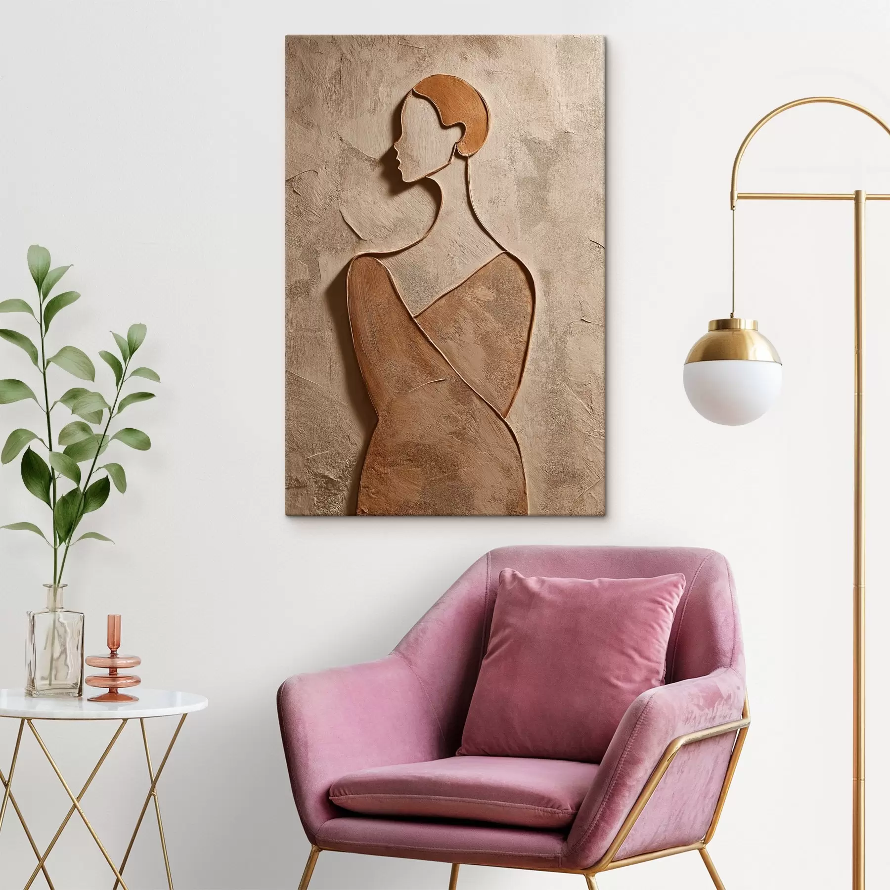 fotótapéta Absztrakt női arc s45396