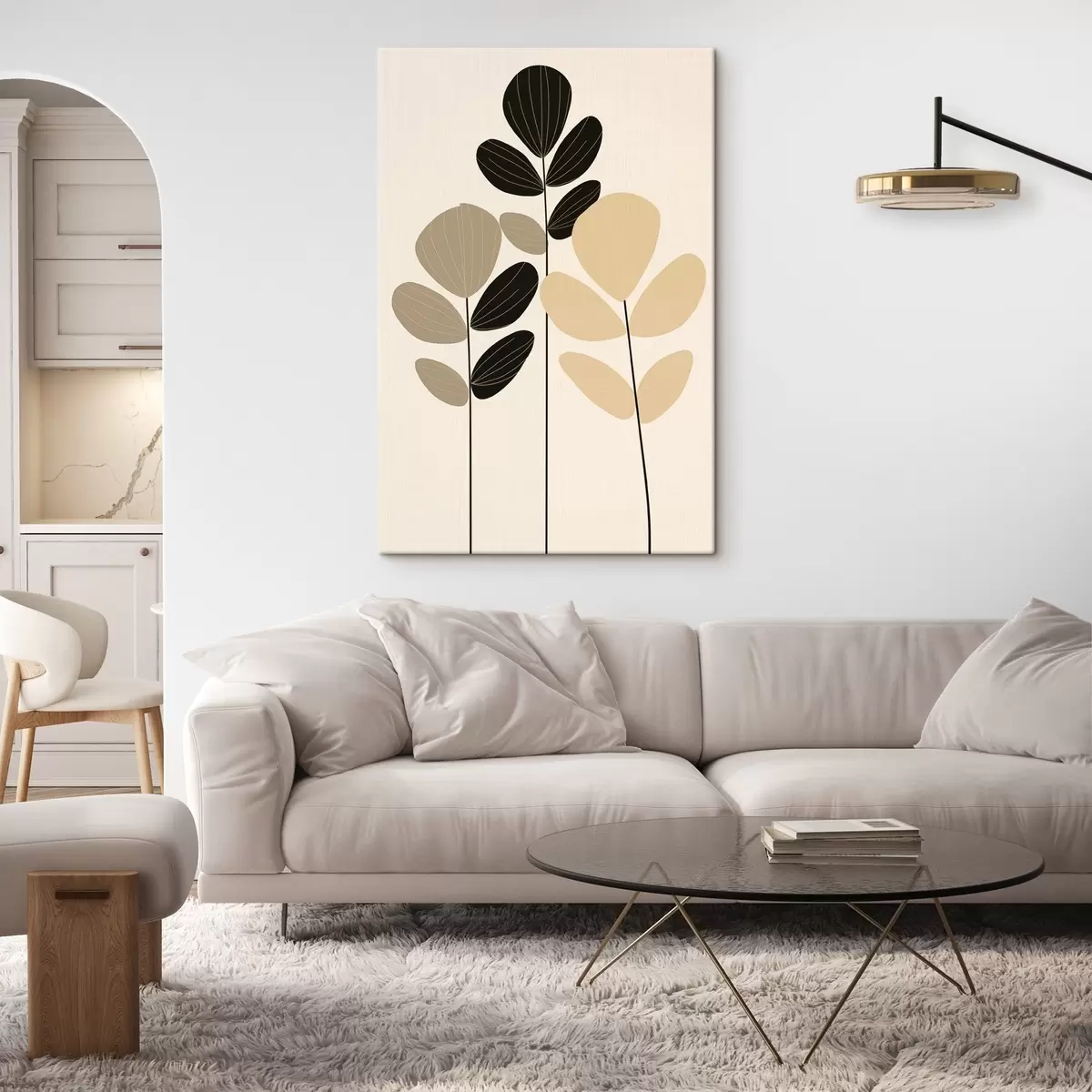 fotótapéta Minimalista botanikai illusztráció s45400
