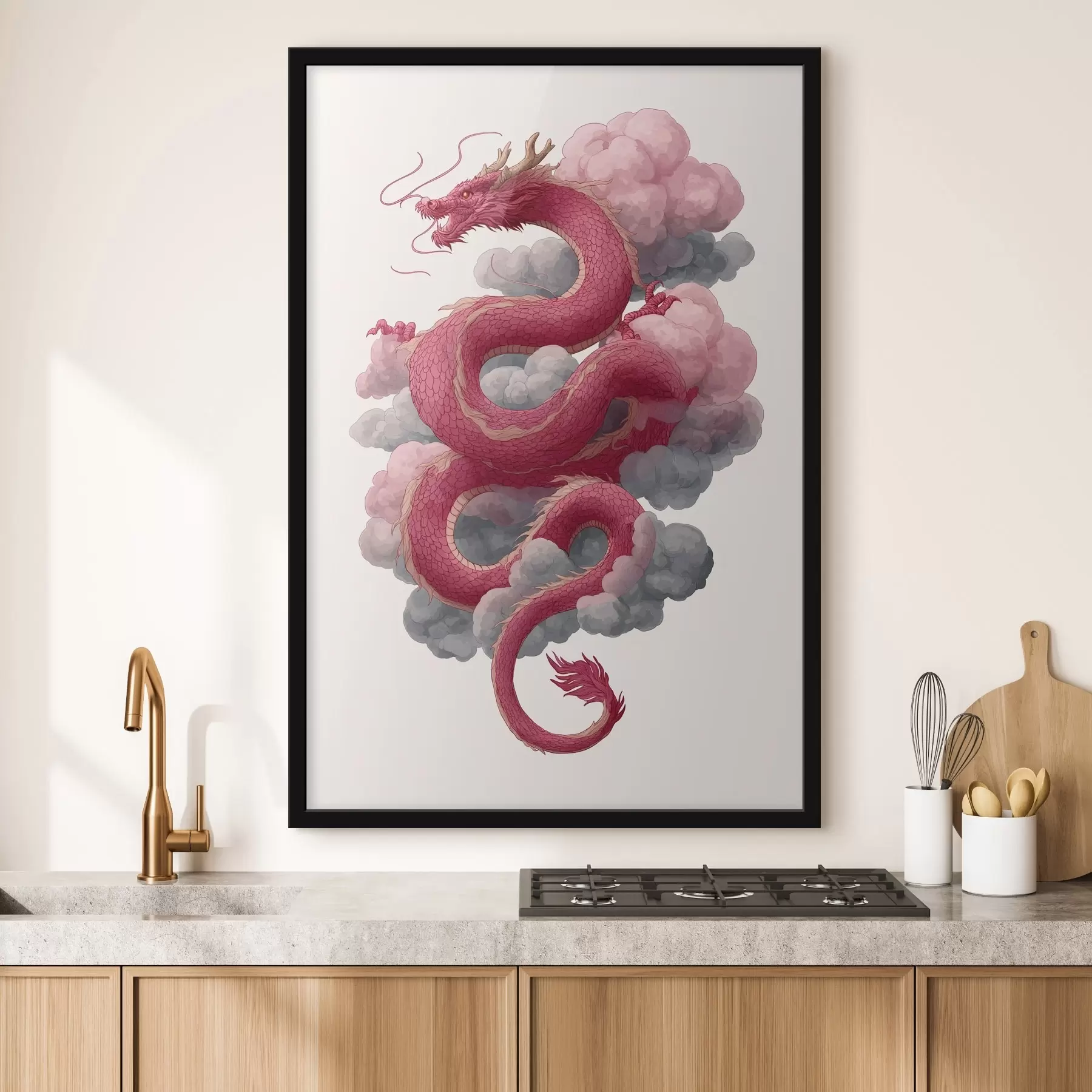 fotószőnyeg Sárkány kínai stílusban f45412