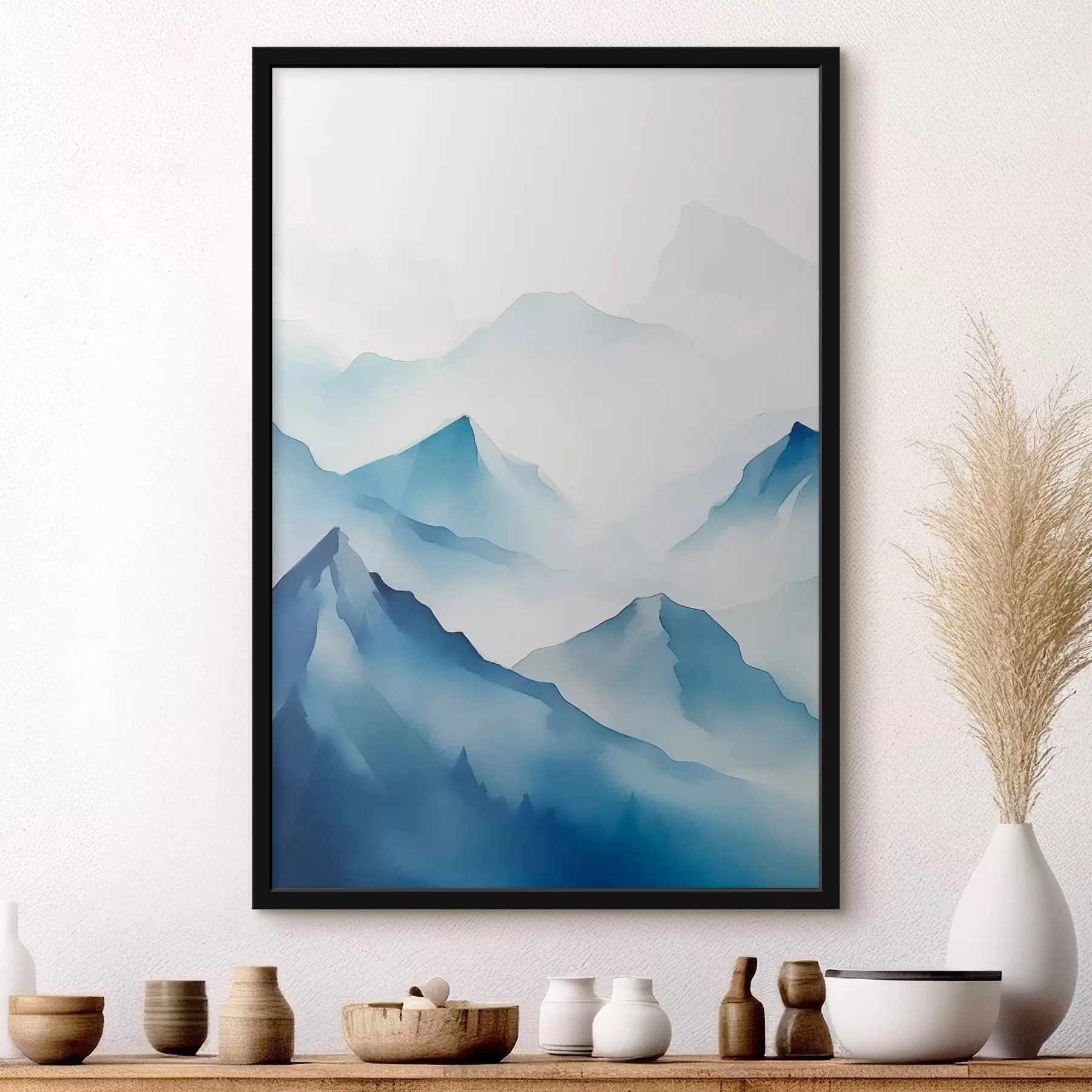 fotószőnyeg Hegyek a ködben f45424