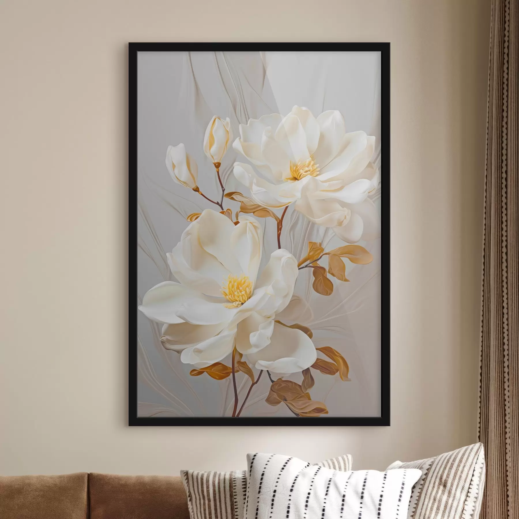 fotószőnyeg Finom absztrakt virágok f45446