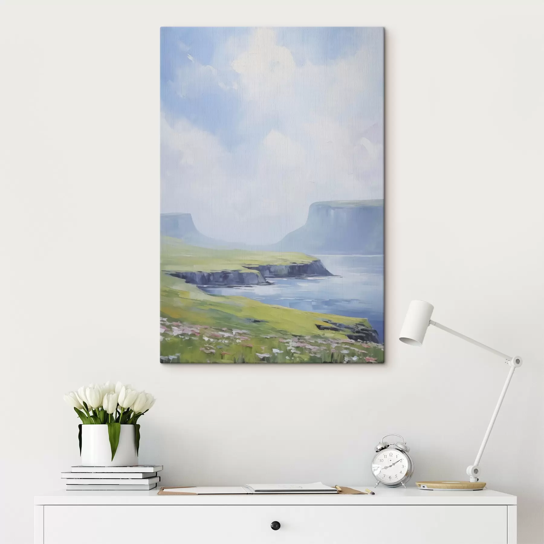 fotótapéta Tengerpart fjordokkal a háttérben s45460