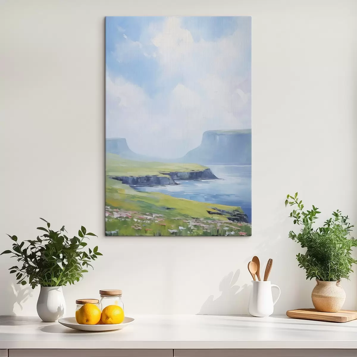 fotótapéta Tengerpart fjordokkal a háttérben s45460