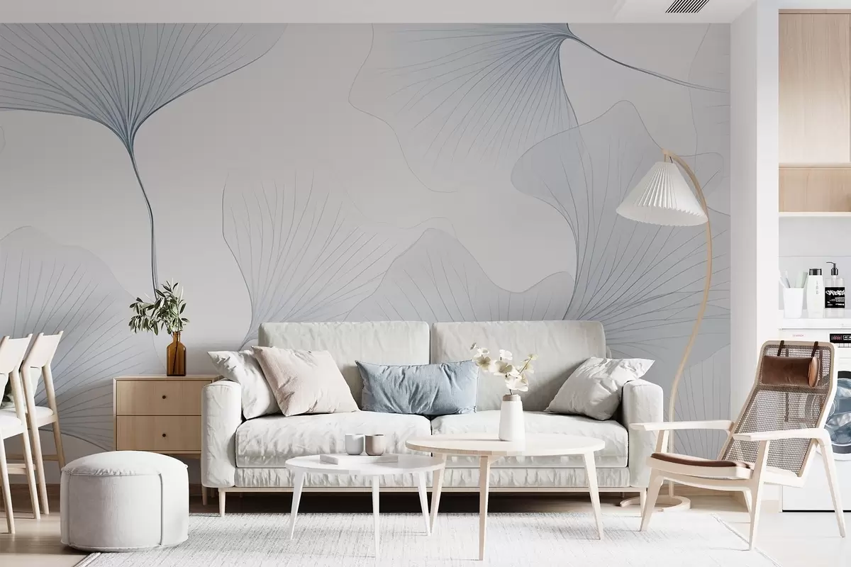 fotószőnyeg Átlátszó ginkgo levelek w04433