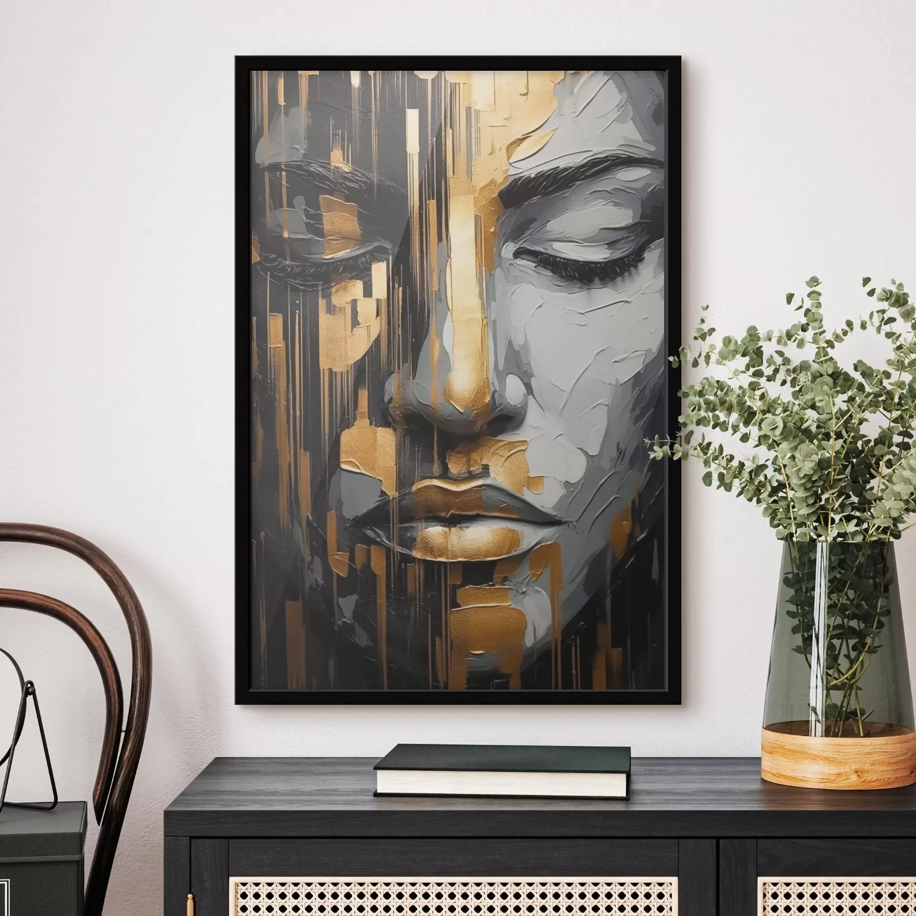 fotószőnyeg Absztrakt női portré f45475