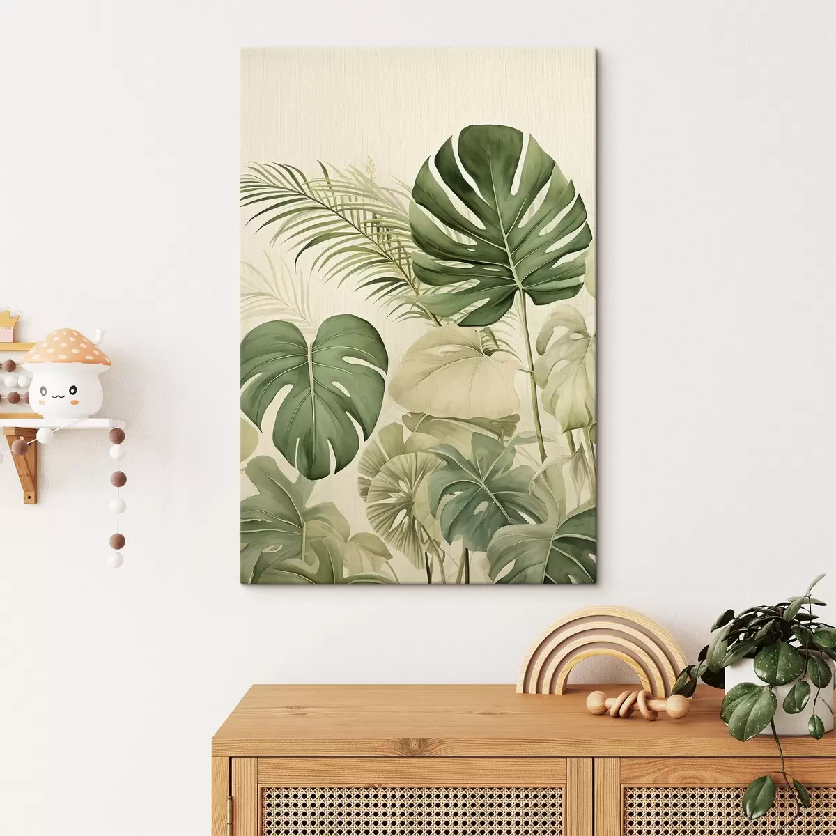 fotótapéta Monstera levelek és trópusi s45614