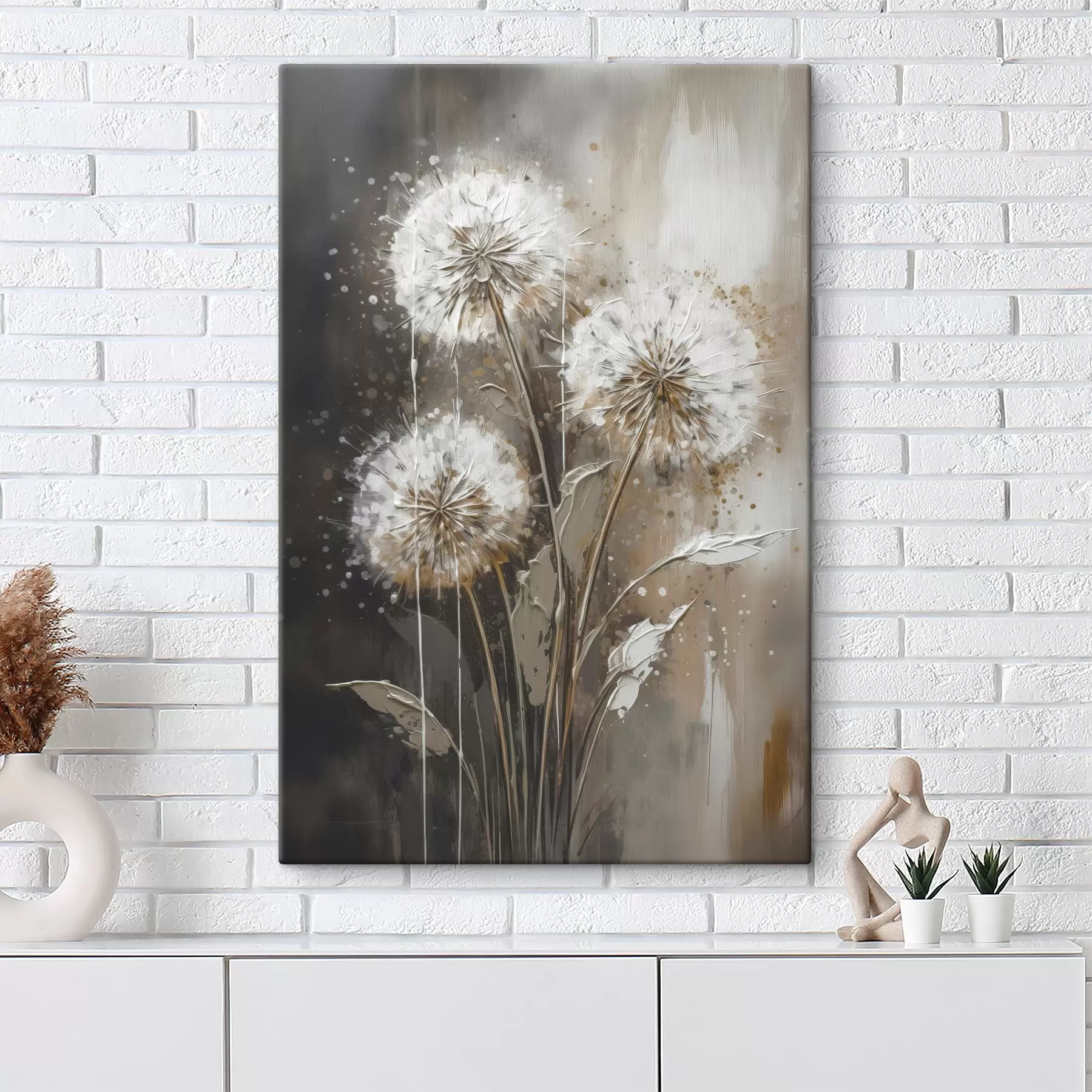 fotótapéta Absztrakt pitypangok s45449