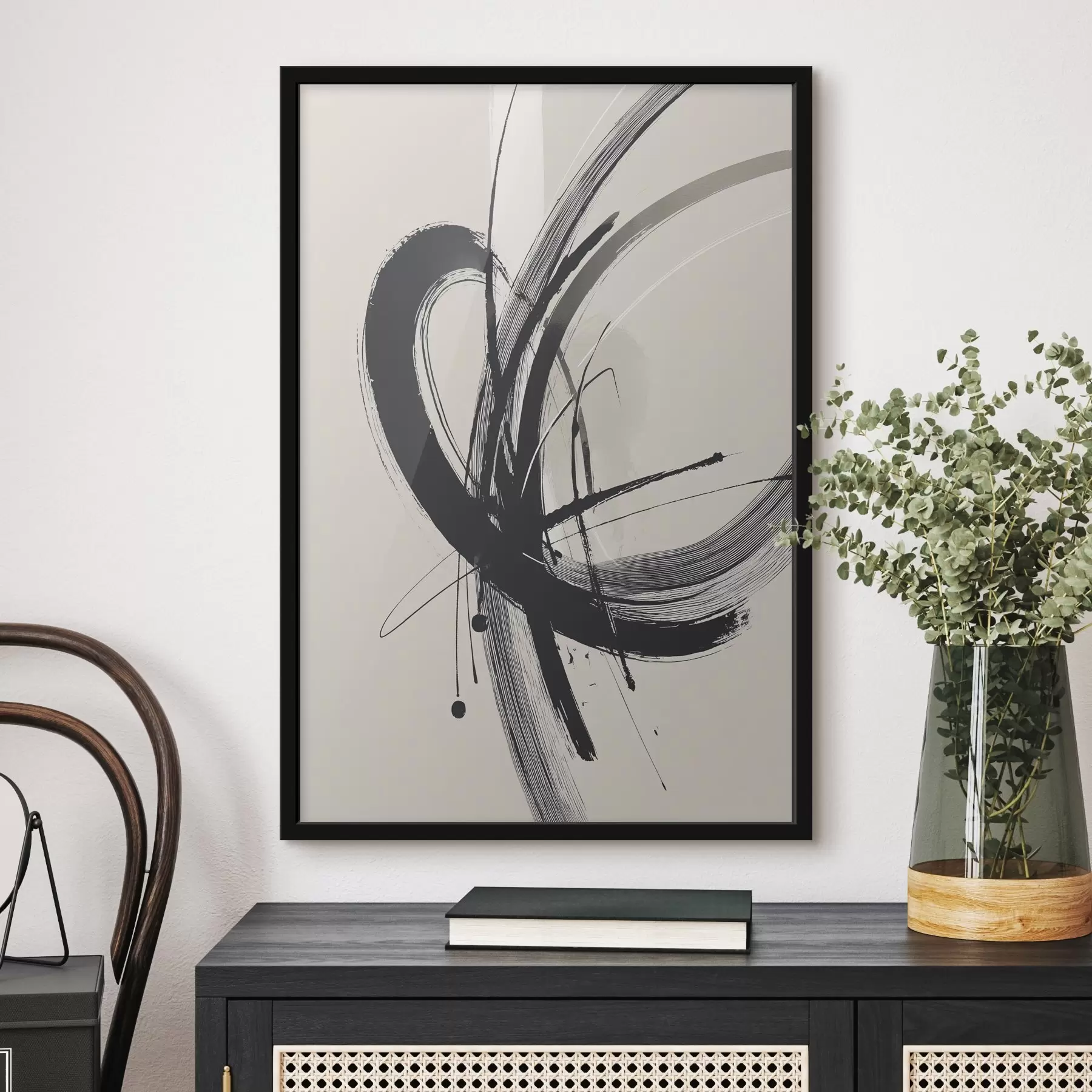 fotószőnyeg Absztrakt minimalista ecsetvonások f45582