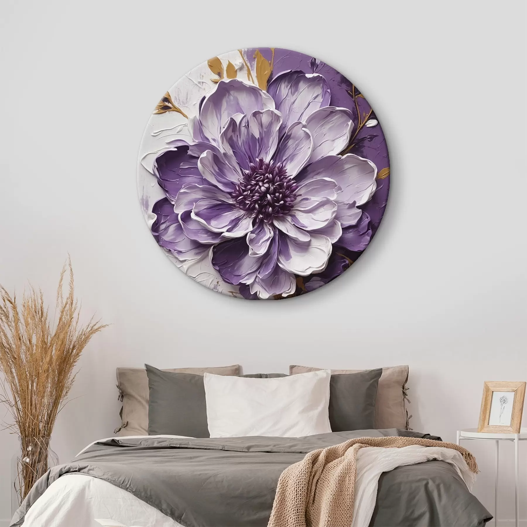 fotótapéta Lila virág a volumetrikus festészet stílusában r45492