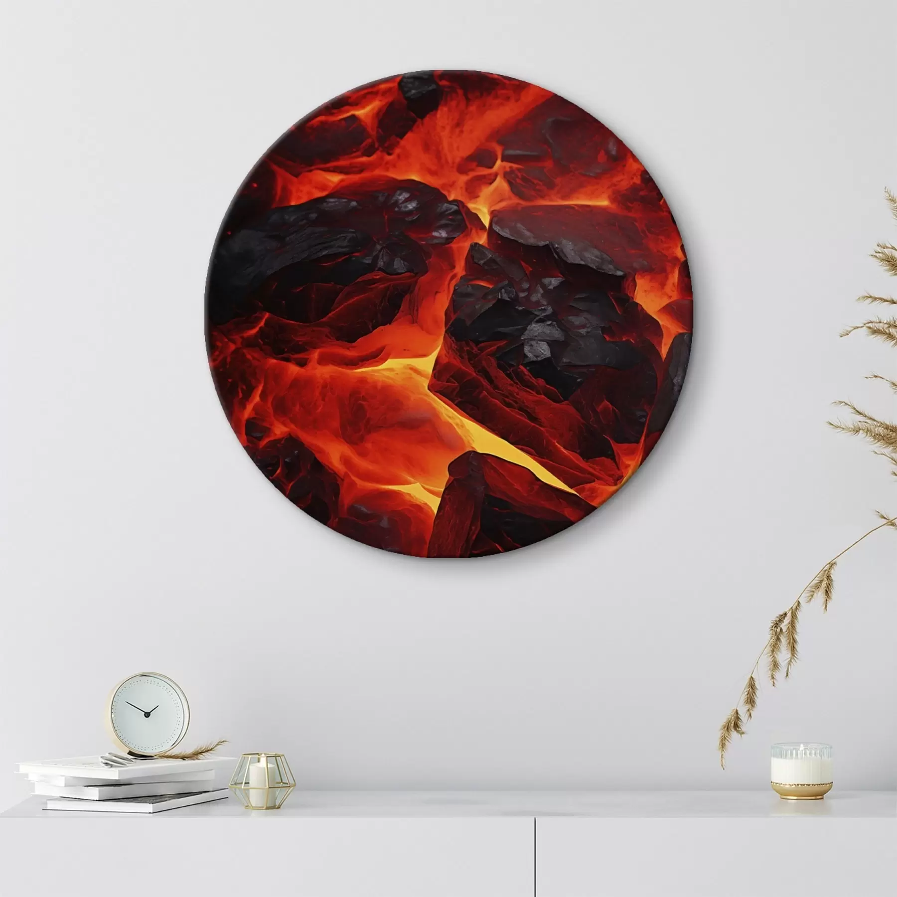 fotótapéta Vörös-forró kövek lávafolyásokkal r45515