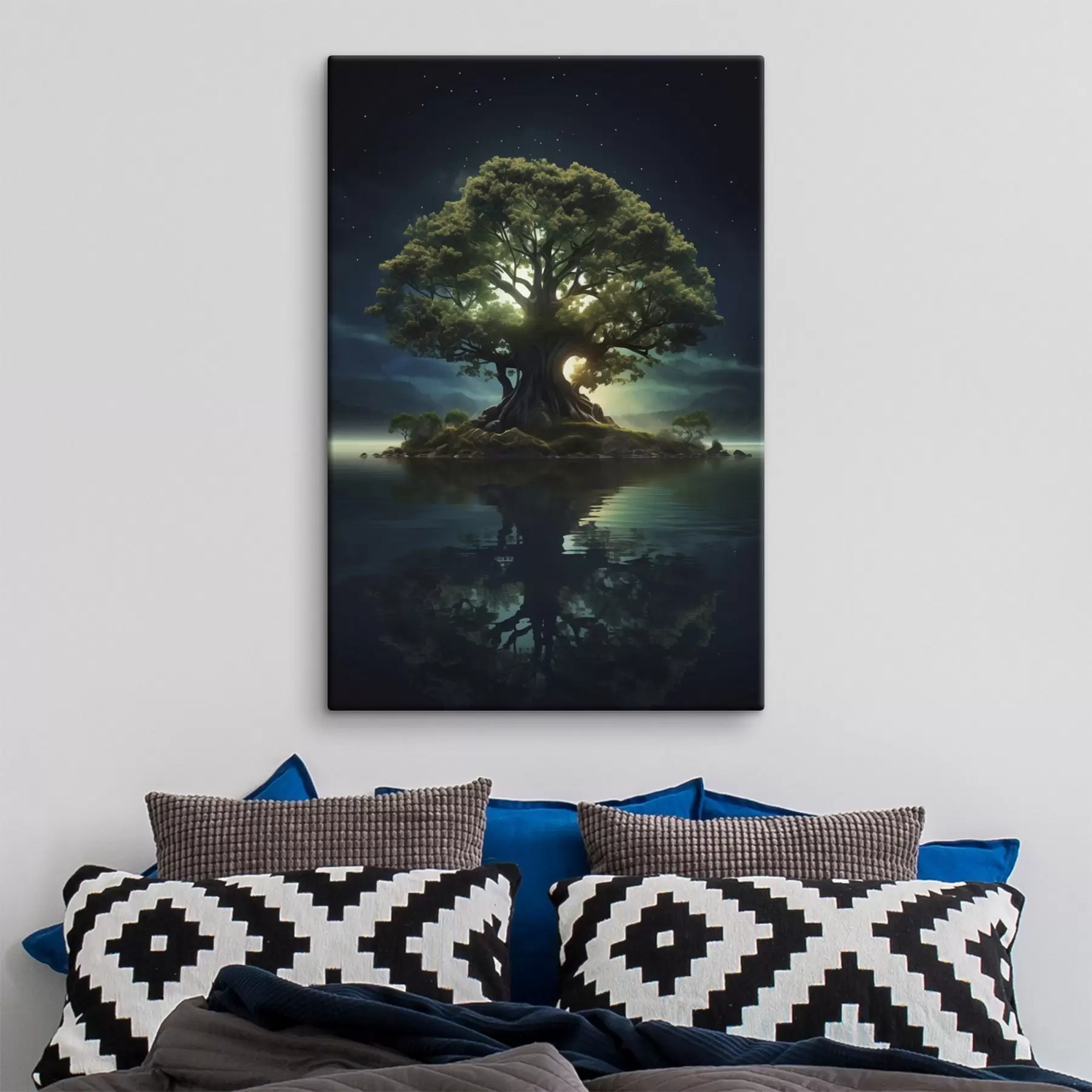 fotótapéta Hatalmas fa éjszaka s45510