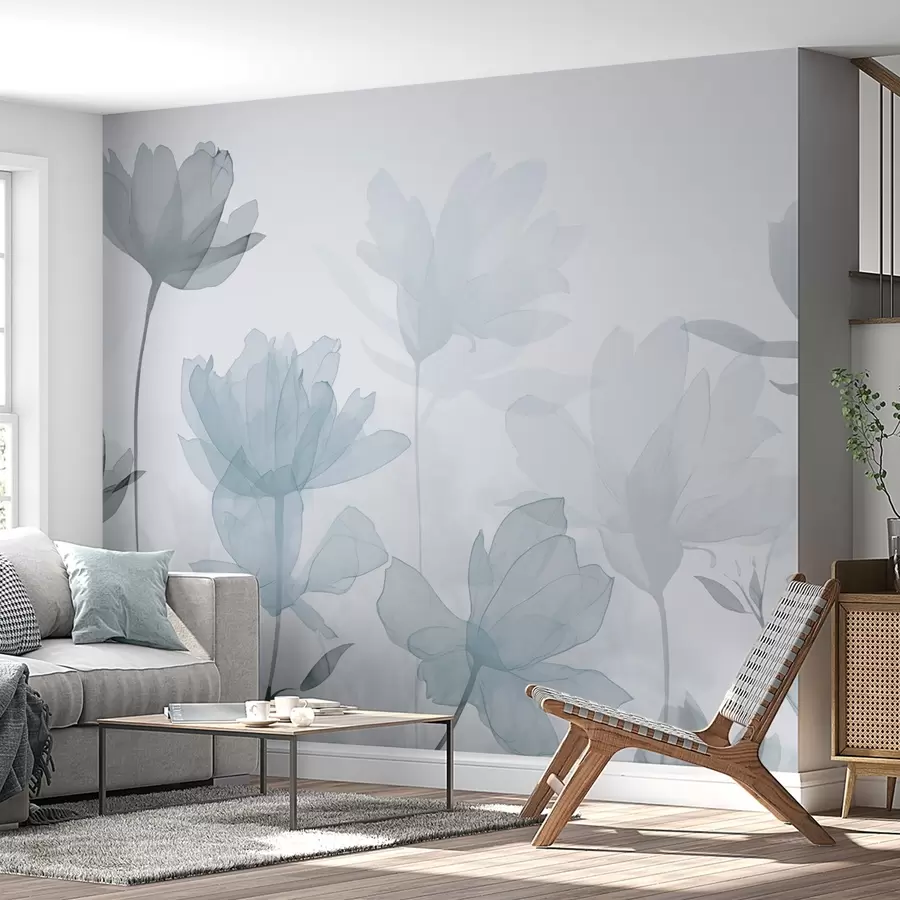 fotószőnyeg Virágok sziluettjei w04489v1